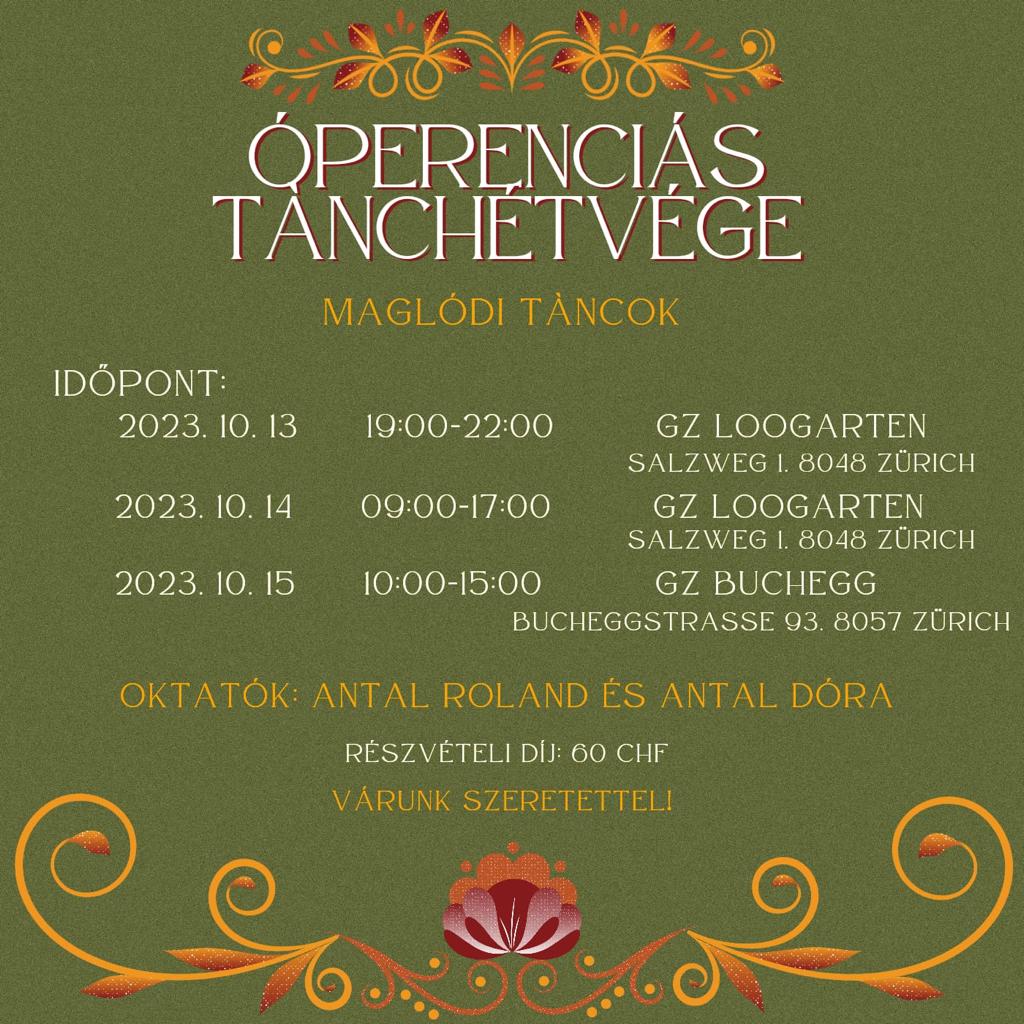 Óperenciás Tánchétvége – Maglódi táncok